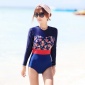 ** 代购长袖三角泳衣浮潜水服冲浪防晒水母衣女游泳衣