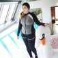 长袖裤防晒水母衣女加大码 漂流浮潜水冲浪服胖妹妹200斤泳衣**