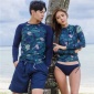 2018新款情侣男女分体潜水冲浪服拉链外套长袖泳衣